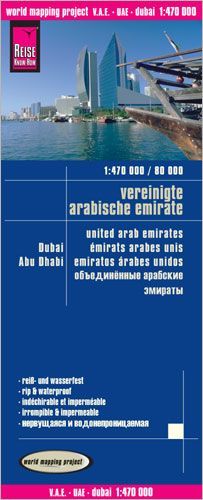 Vereinigte Arabische Emirate, Dubai, Abu Dhabi (1 : 470 000 / 1 : 80 000)