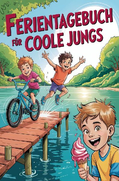Ferientagebuch für coole Jungs - für Reise, Urlaub und Ferien zu Hause