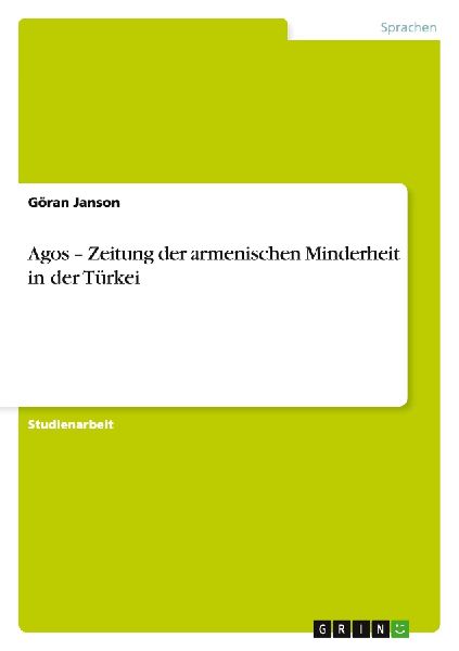 Agos - Zeitung der armenischen Minderheit in der Türkei