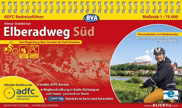 BVA ADFC Radreiseführer Elberadweg Süd