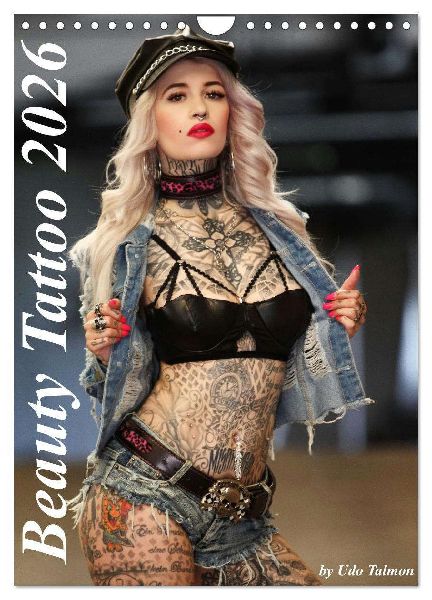 Beauty Tattoo 2026 (Wandkalender 2026 DIN A4 hoch), CALVENDO Monatskalender
