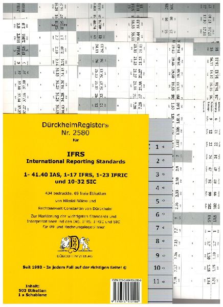 DürckheimRegister® IFRS / IAS 2022, Gesetze, Artikel und §§, ohne Stichworte