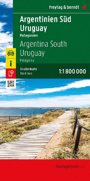 Argentinien Süd - Uruguay, Straßenkarte 1:1.800.000, freytag & berndt