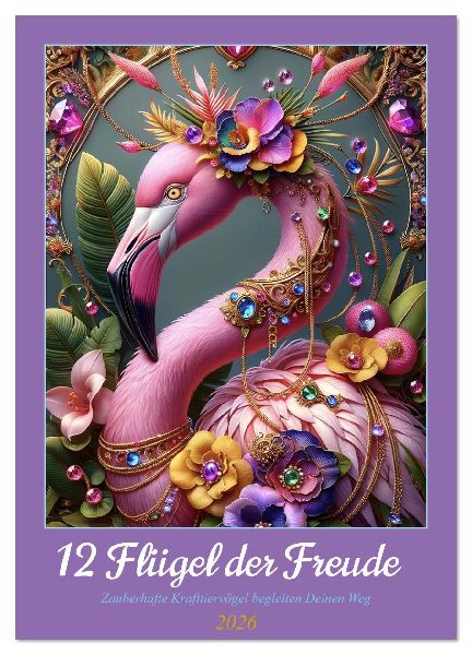 12 Flügel der Freude (Wandkalender 2026 DIN A3 hoch), CALVENDO Monatskalender