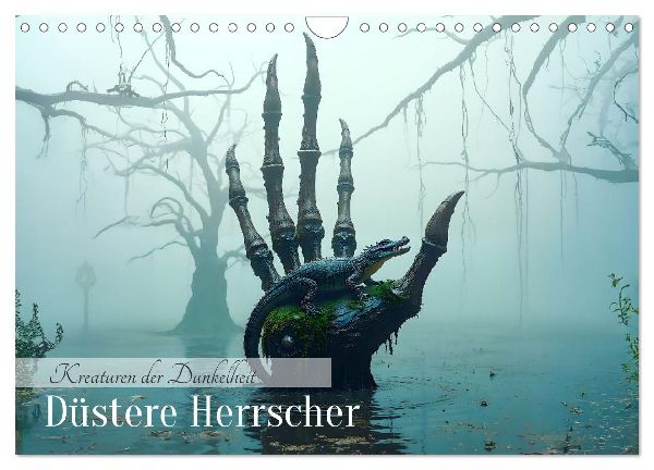 Kreaturen der Dunkelheit - Düstere Herrscher (Wandkalender 2026 DIN A4 quer), CALVENDO Monatskalender