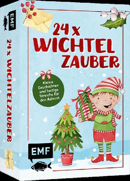 Adventskalender-Kartenset: 24 x Wichtelzauber