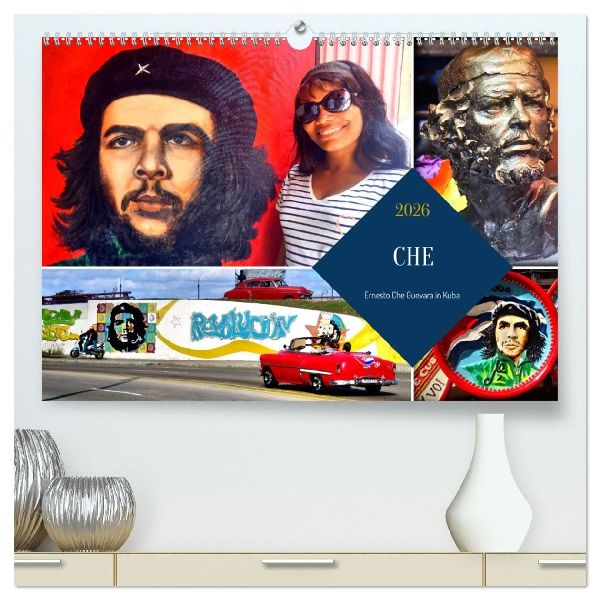 CHE - Ernesto Che Guevara in Kuba (hochwertiger Premium Wandkalender 2026 DIN A2 quer), Kunstdruck in Hochglanz