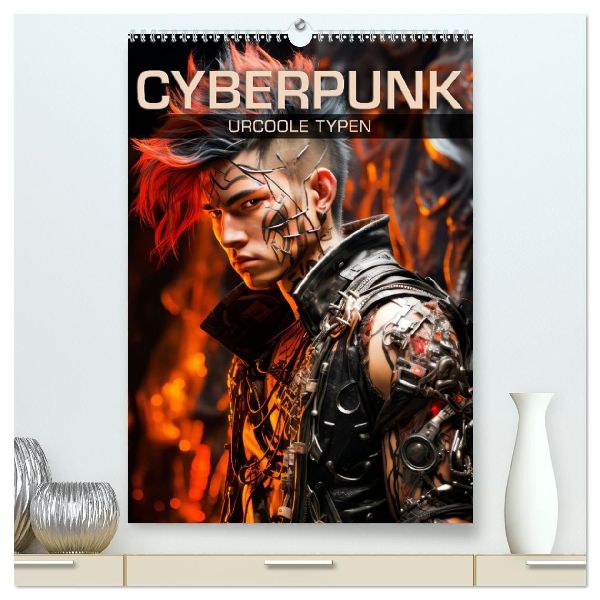 CYBERPUNK Urcoole Typen (hochwertiger Premium Wandkalender 2026 DIN A2 hoch), Kunstdruck in Hochglanz