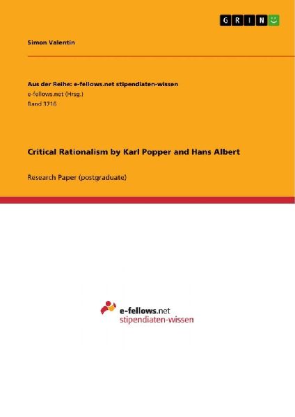 Critical Rationalism by Karl Popper and Hans Albert