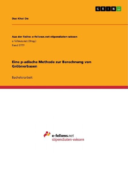 Eine p-adische Methode zur Berechnung von Gröbnerbasen