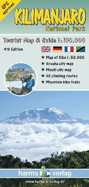 Kilimanjaro National Park Tourist Map & Guide 1 : 100.000