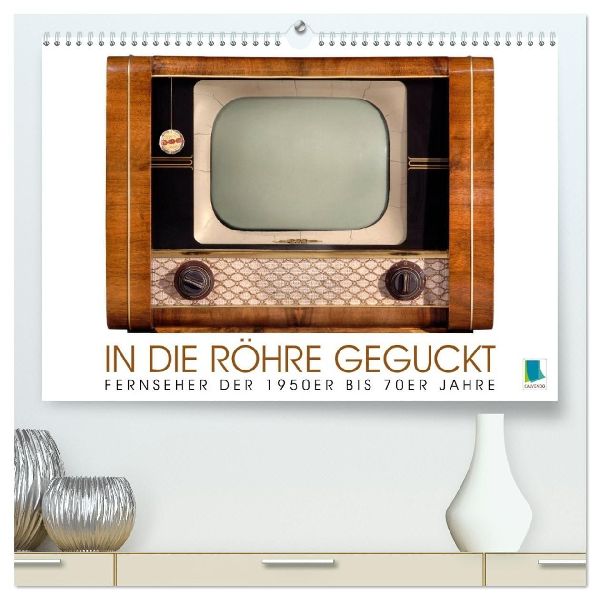 Fernseher der 1950er bis 70er Jahre: In die Röhre geguckt (hochwertiger Premium Wandkalender 2026 DIN A2 quer), Kunstdruck in Hochglanz