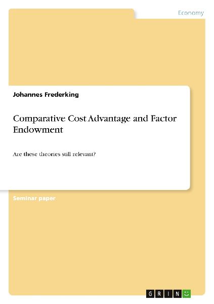 Comparative Cost Advantage and Factor Endowment