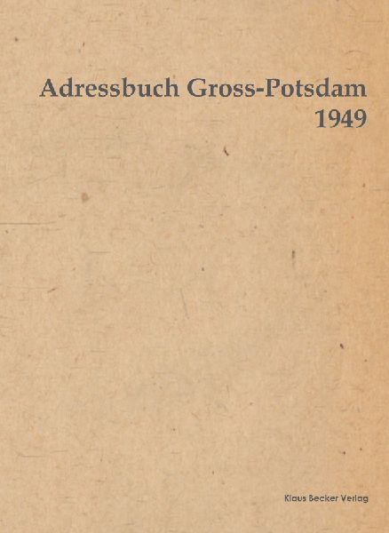 Adressbuch Gross-Potsdam 1949