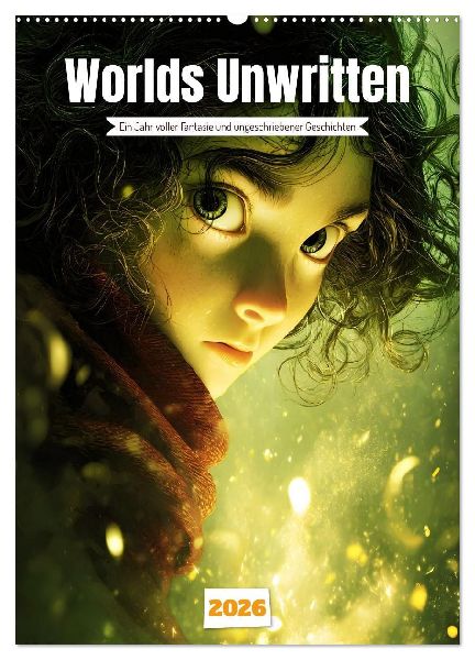 Worlds Unwritten (Wandkalender 2026 DIN A2 hoch), CALVENDO Monatskalender