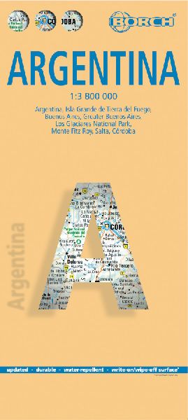 Argentina / Argentinien 1 : 3 800 000. Road Map