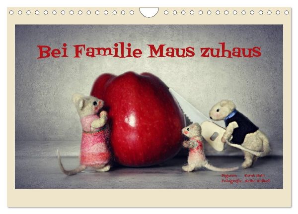 Bei Familie Maus zuhaus (Wandkalender 2026 DIN A4 quer), CALVENDO Monatskalender