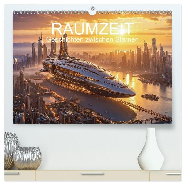 Raumzeit. Geschichten zwischen Sternen (hochwertiger Premium Wandkalender 2026 DIN A2 quer), Kunstdruck in Hochglanz