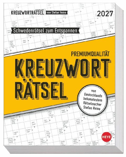 Stefan Heine Kreuzworträtsel Tagesabreißkalender 2027