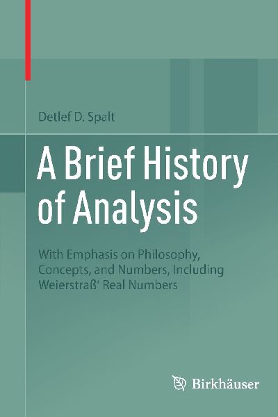 A Brief History of Analysis