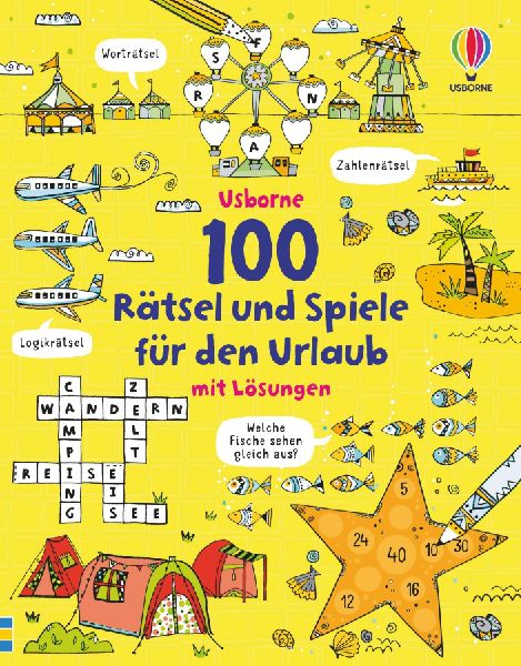 100 Rätsel und Spiele für den Urlaub