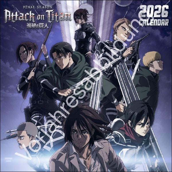 Attack on Titan Broschurkalender 2027
