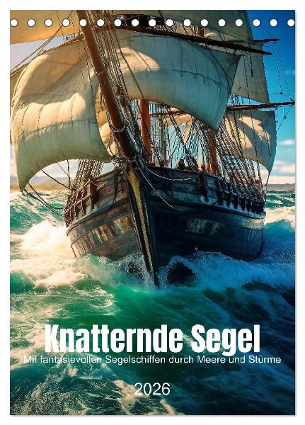 Knatternde Segel (Tischkalender 2026 DIN A5 hoch), CALVENDO Monatskalender