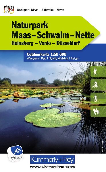 Naturpark Maas - Schwalm - Nette Heinsberg, Venlo, Düsseldorf Nr. 62 Outdoorkarte Deutschland 1:50 000