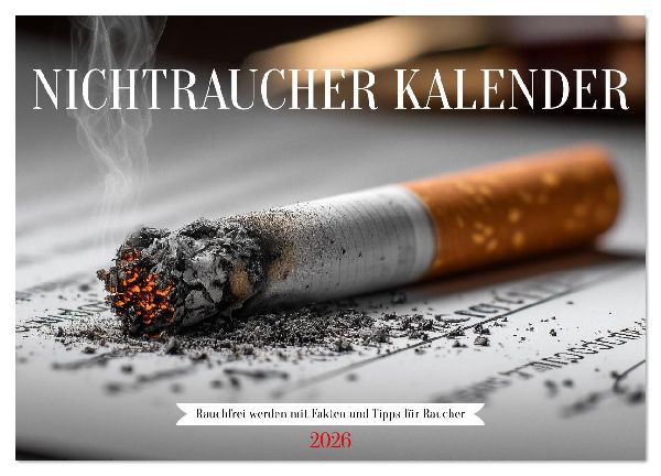 Nichtraucher Kalender - Rauchfrei werden mit Fakten und Tipps für Raucher (Wandkalender 2026 DIN A4 quer), CALVENDO Monatskalender