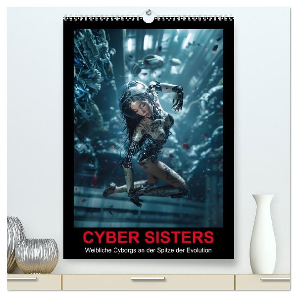 CYBER SISTERS (hochwertiger Premium Wandkalender 2026 DIN A2 hoch), Kunstdruck in Hochglanz