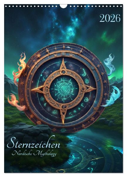 Sternzeichen Nordische Mythology (Wandkalender 2026 DIN A3 hoch), CALVENDO Monatskalender
