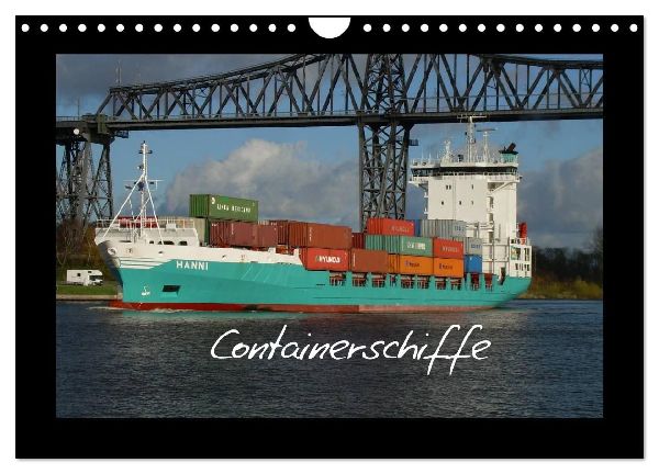 Containerschiffe (Wandkalender 2026 DIN A4 quer), CALVENDO Monatskalender