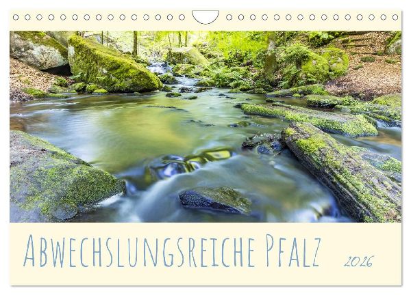Abwechslungsreiche Pfalz (Wandkalender 2026 DIN A4 quer), CALVENDO Monatskalender