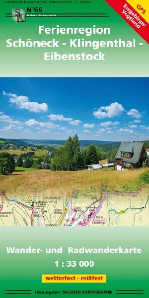 Ferienregion Schöneck - Klingenthal - Eibenstock 1 : 33 000