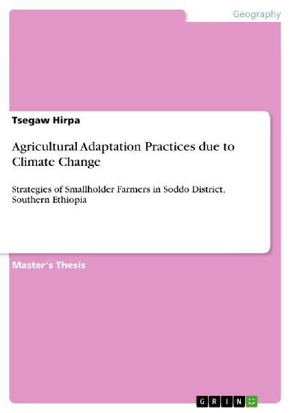 Agricultural Adaptation Practices due to Climate Change