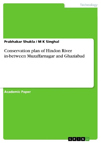 Conservation plan of Hindon River in-between Muzaffarnagar and Ghaziabad