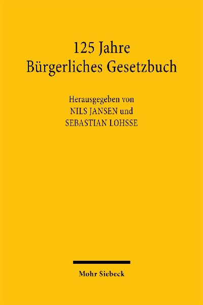 125 Jahre Bürgerliches Gesetzbuch