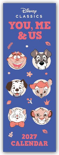 Disney Classics - You, Me and Us 2027 - Slimline-Kalender