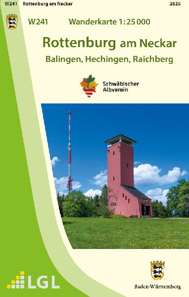 Rottenburg am Neckar 1:25 000 Wanderkarte