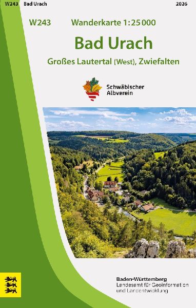 W243 Wanderkarte 1:25 000 Bad Urach