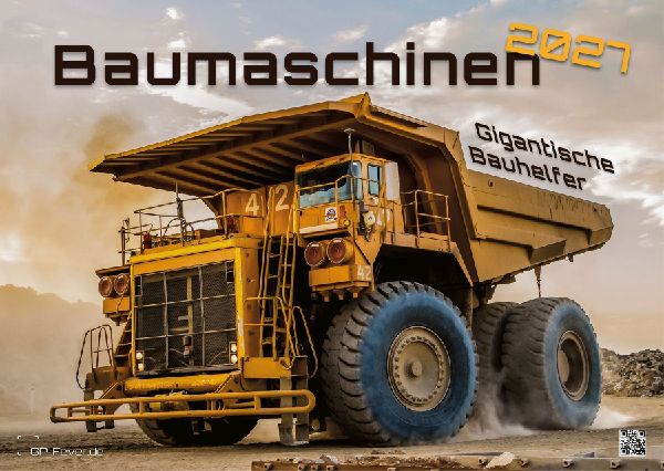 Baumaschinen - gigantische Bauhelfer - 2027 - Kalender DIN A3