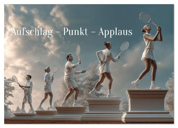 Aufschlag - Punkt - Applaus (Wandkalender 2026 DIN A4 quer), CALVENDO Monatskalender
