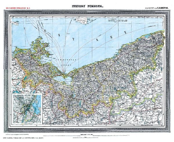 Provinz POMMERN - um 1903 [gerollt]