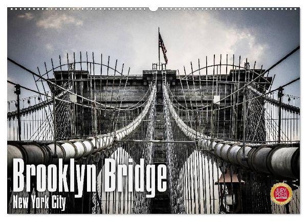 Brooklyn Bridge - New York City (Wandkalender 2026 DIN A2 quer), CALVENDO Monatskalender