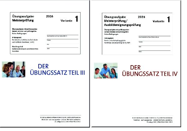 Das Übungspaket Teile III + IV - Variante 1