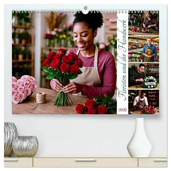 Floristen und ihr Handwerk (hochwertiger Premium Wandkalender 2026 DIN A2 quer), Kunstdruck in Hochglanz