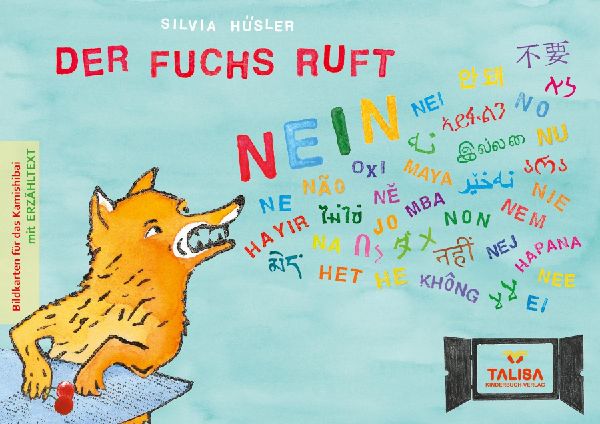 Der Fuchs ruft NEIN - Bildkartenversion (A3, Multilingual)