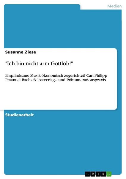 "Ich bin nicht arm Gottlob!"