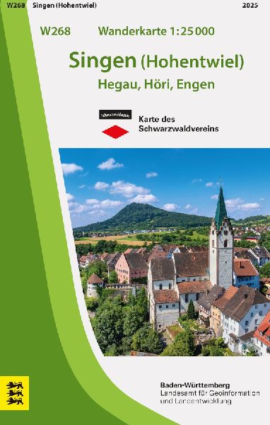 W268 Wanderkarte 1:25 000 Singen (Hohentwiel)