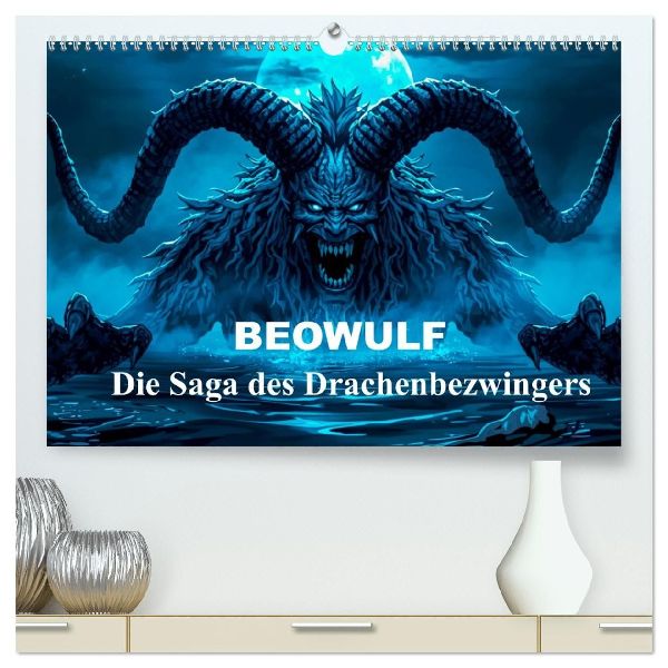 Beowulf - Die Saga des Drachenbezwingers (hochwertiger Premium Wandkalender 2027 DIN A2 quer), Kunstdruck in Hochglanz